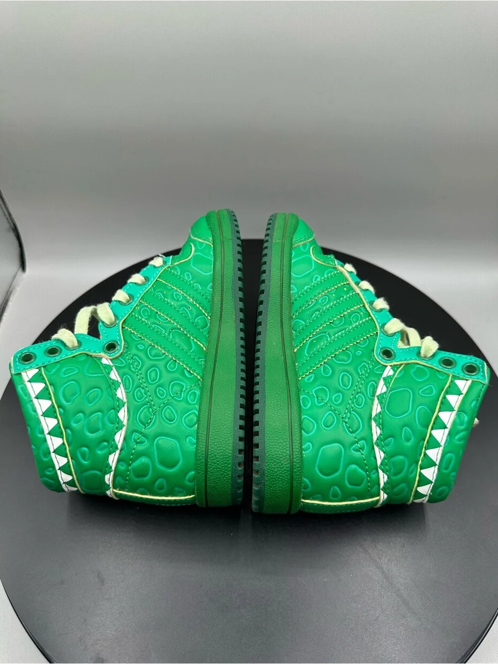 Adidas X Toy Story Top Ten Hi Kids Rex Youth 11C Debossed Scale Green